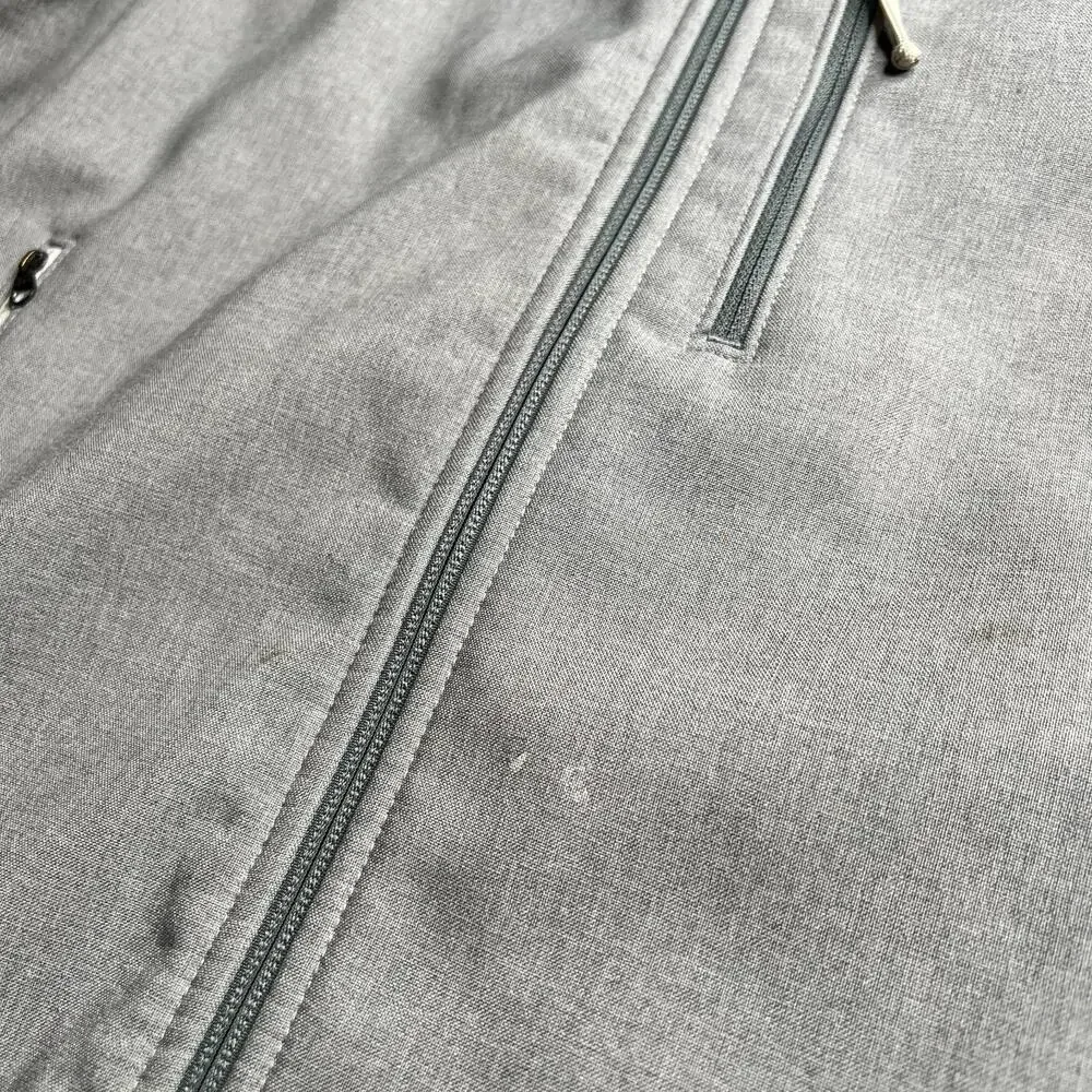 The North Face Mens Softshell Jacket Gray Green Full Zip‎ Outdoor Size M